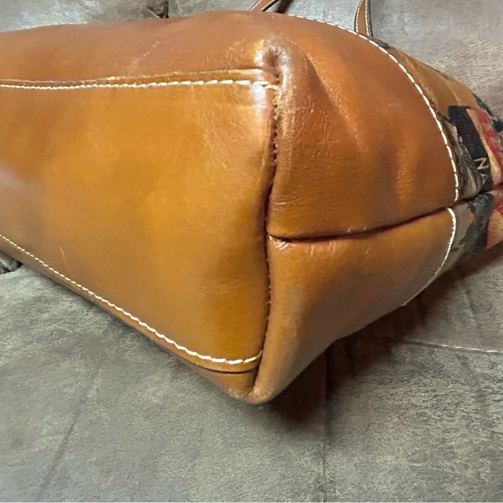 Patricia Nash Napoli Map Leather Tote